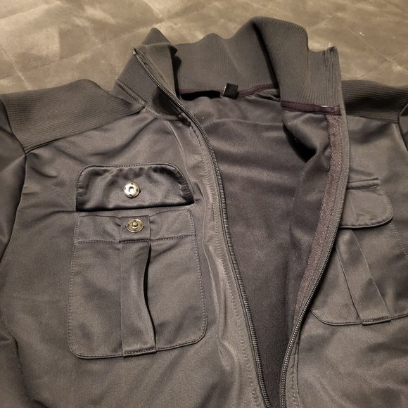 Apt 9 Women's Zipper Jacket with Pockets, Gray, Medium - Picture 3 of 8